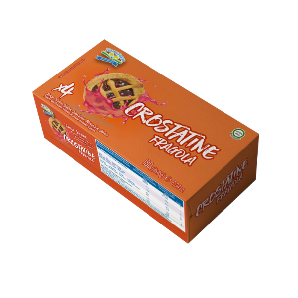 Crostatina fragola (180 g) sans gluten - Happy Farm - Senza G
