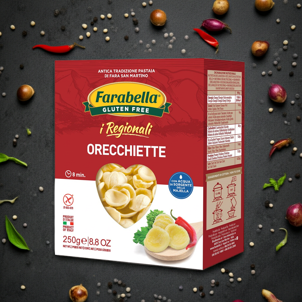 Pates sans gluten – Orecchiette 250g - Farabella - Senza G