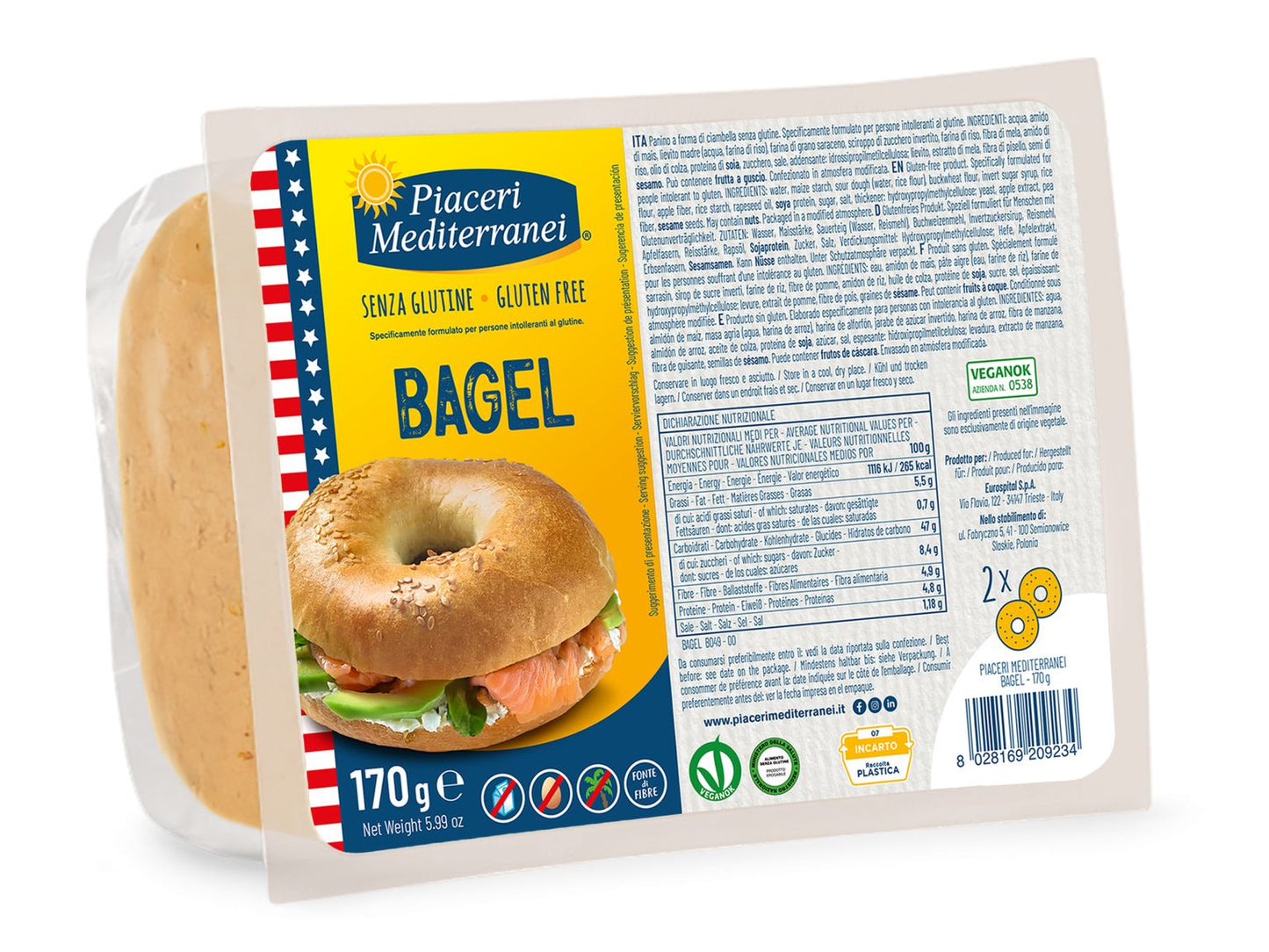Bagel Sans Gluten - Piaceri Mediterranei - Senza G