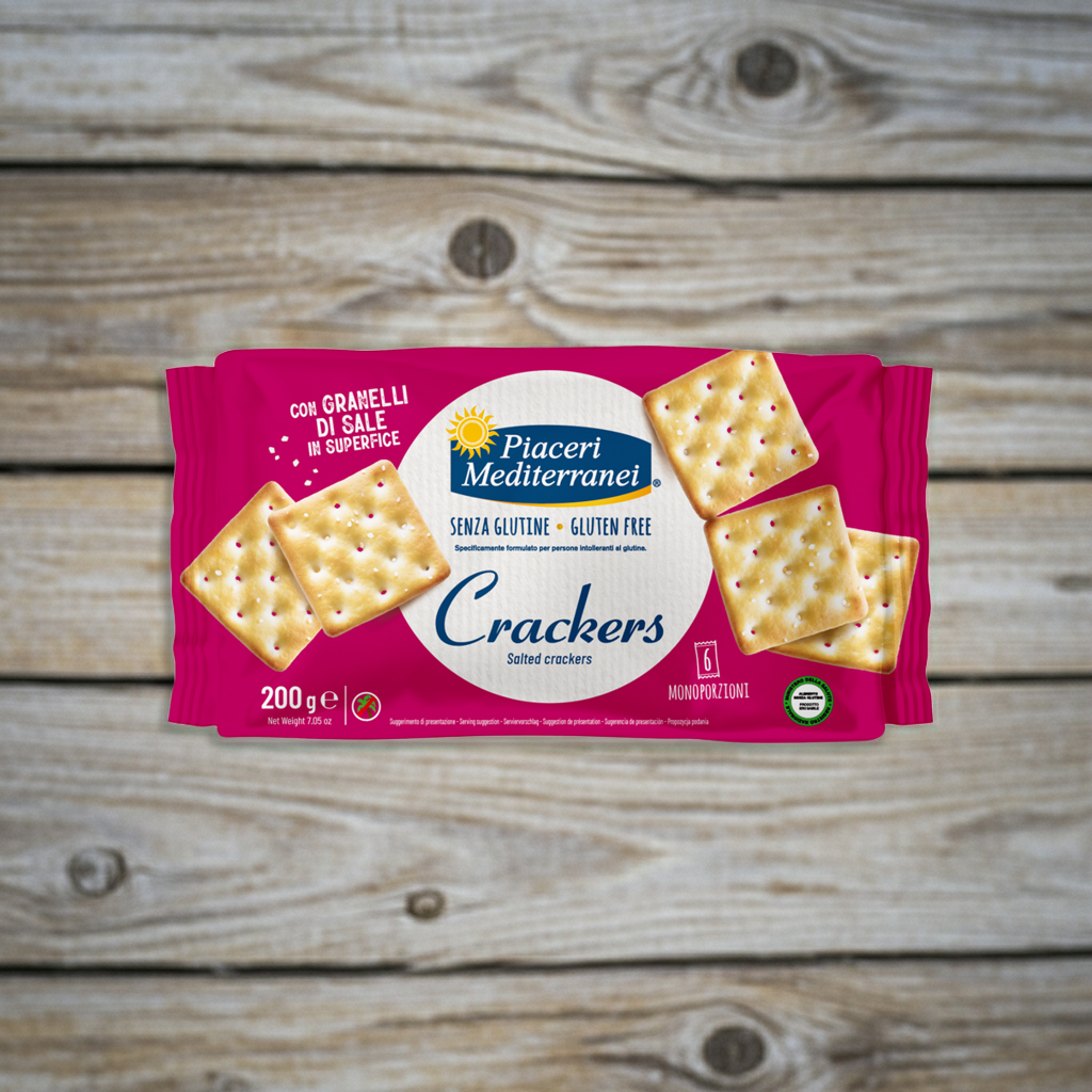 Crackers sans gluten - Piaceri Mediterranei 200 g - Senza G
