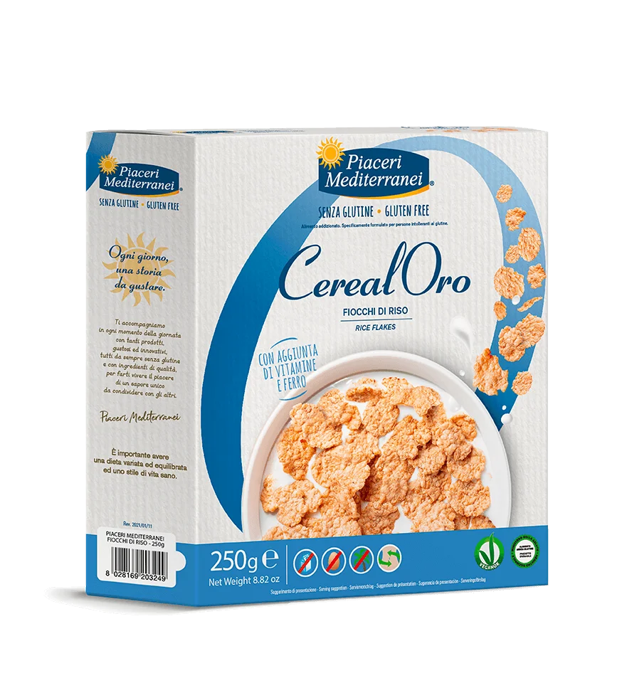 CerealOro flocons de riz (250g) sans gluten - Piaceri Mediterranei - Senza G