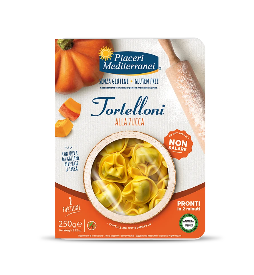Tortelloni à la courge sans gluten - Piaceri Mediterranei - Senza G