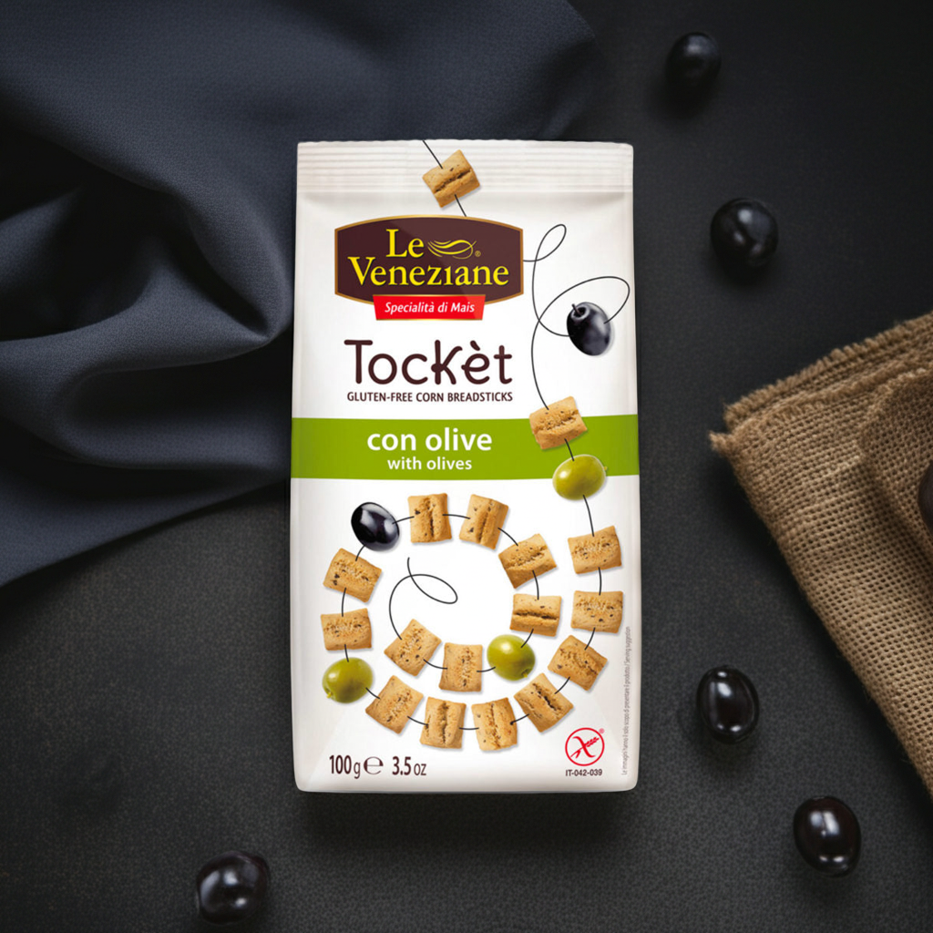 Tocket alle Olive sans gluten 100g - Le Veneziane - Senza G