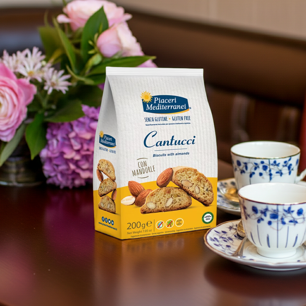 Cantucci alle mandorle sans gluten (200g) - Piaceri Mediterranei - Senza G