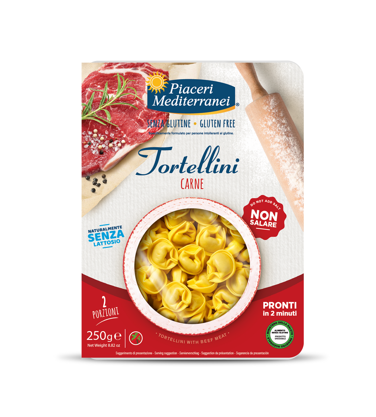 Tortellini sans gluten (250g) - Piaceri Mediterranei - Senza G