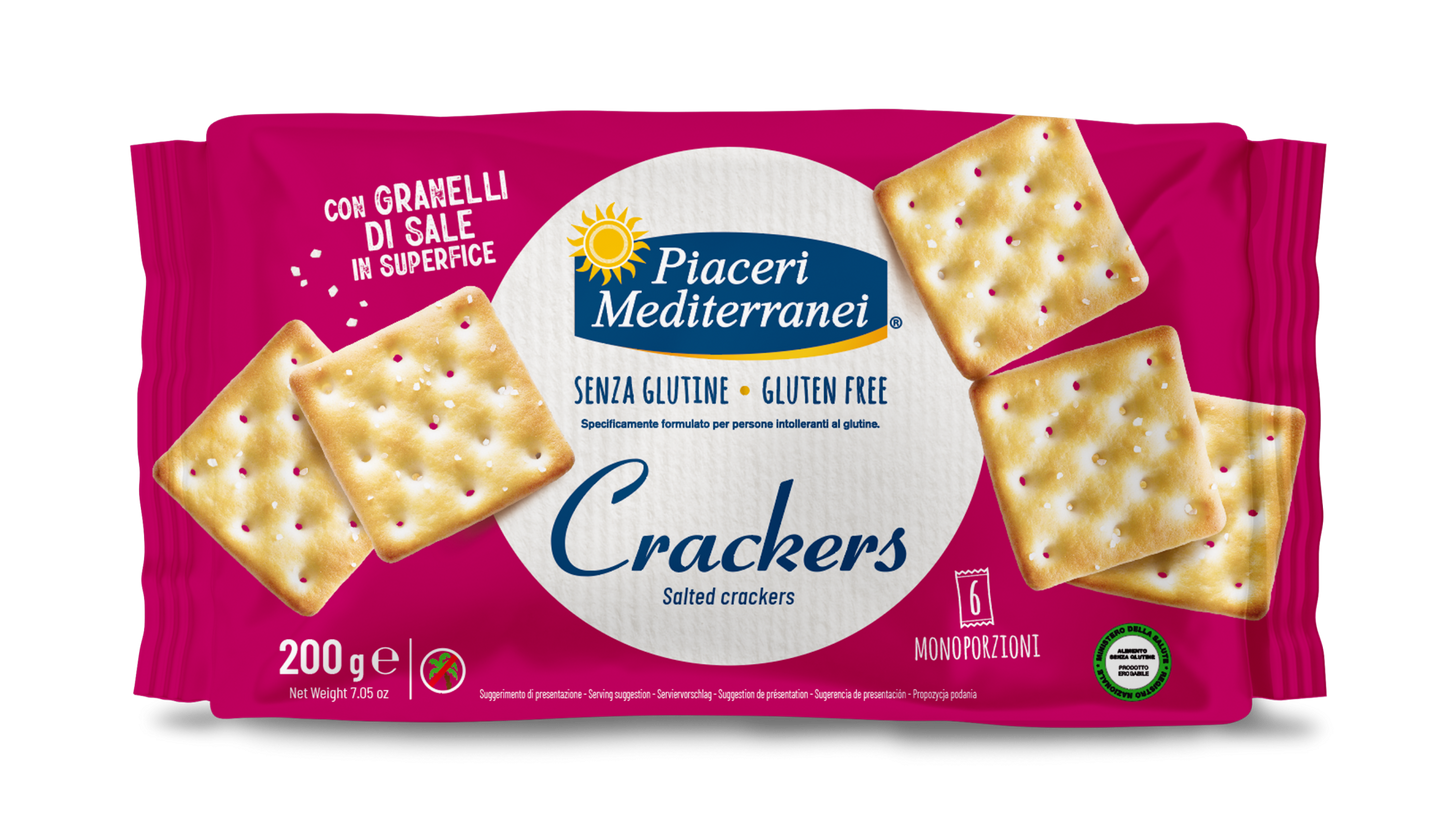 Crackers sans gluten - Piaceri Mediterranei 200 g - Senza G