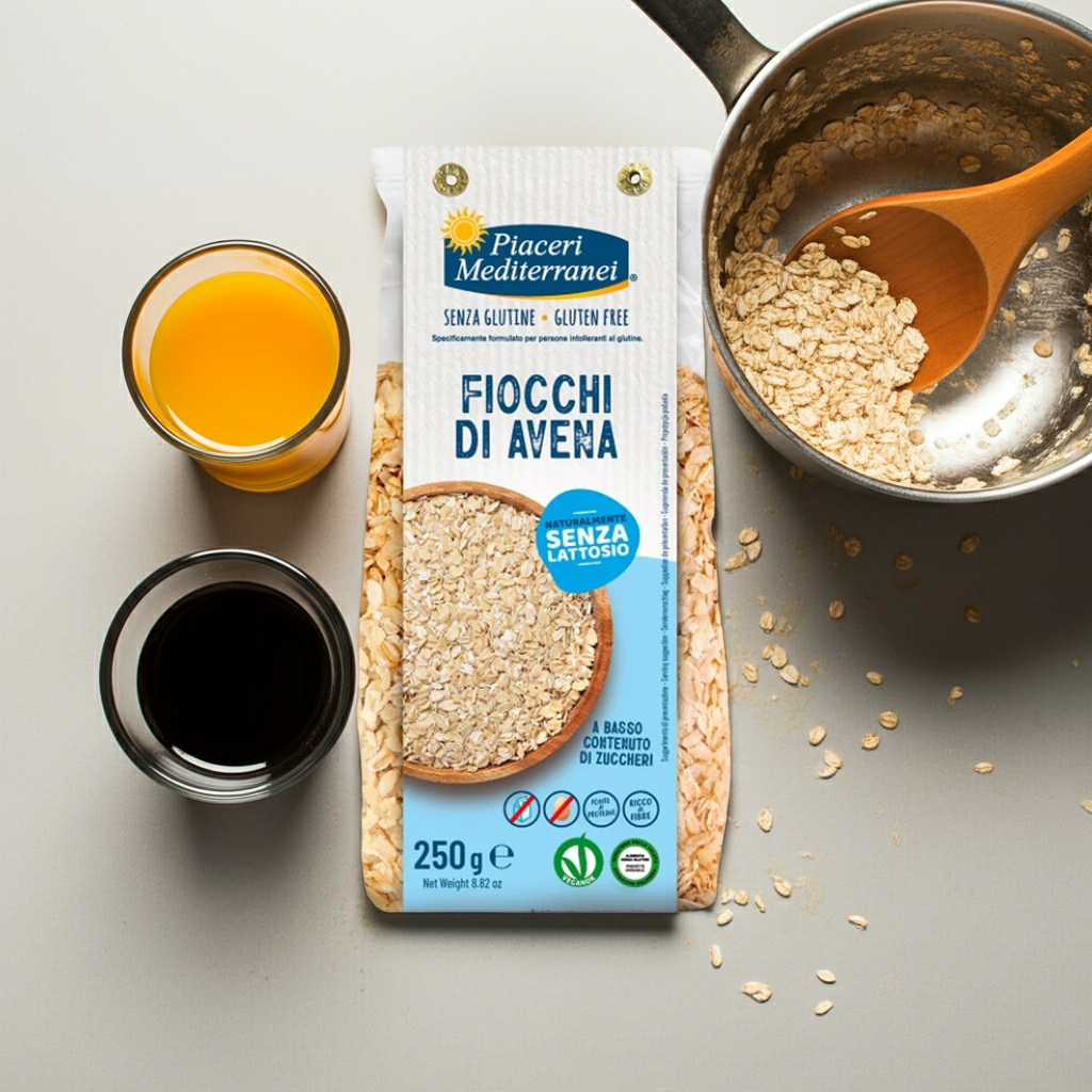 Flocons d'avoine sans gluten - Piaceri Mediterranei - Senza G