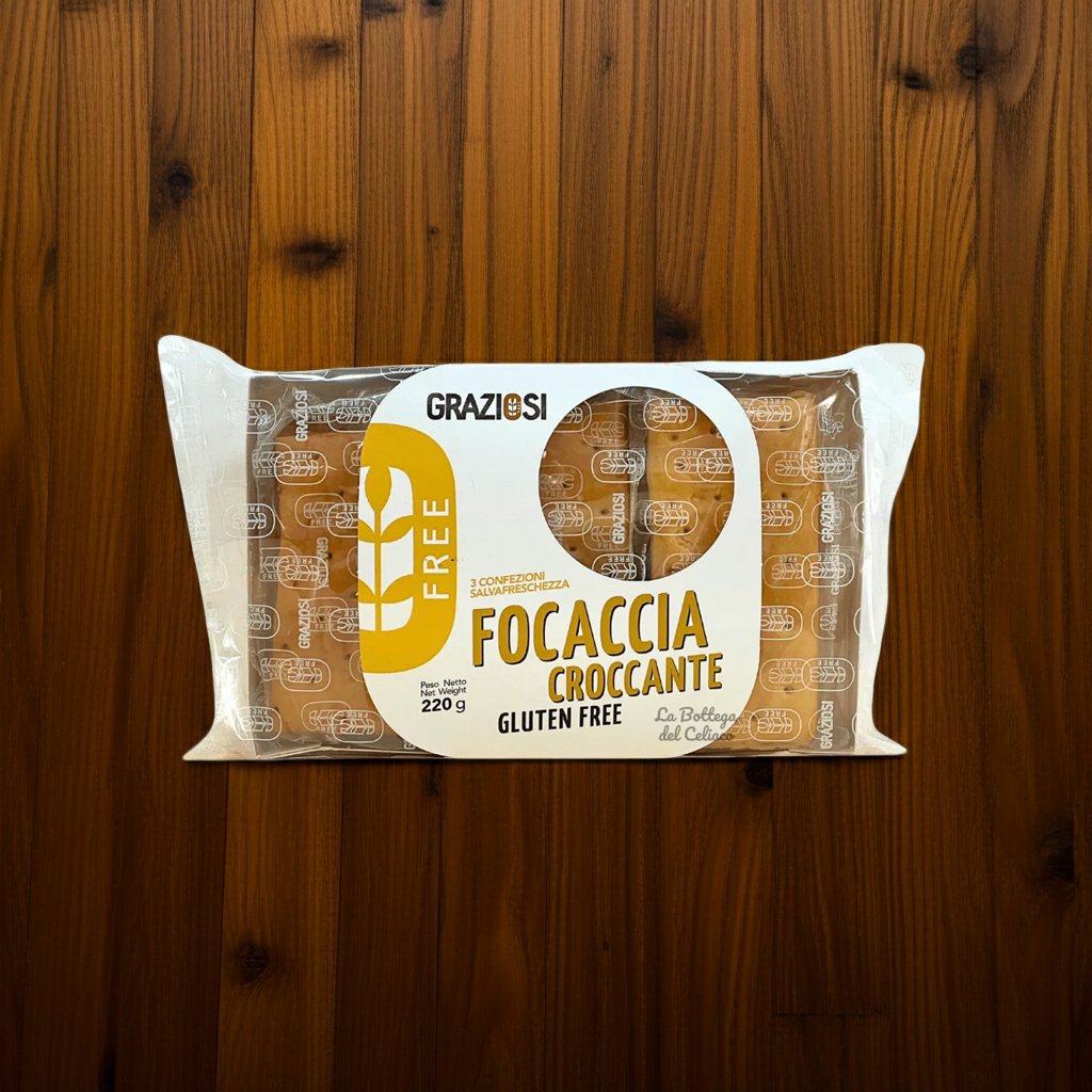 Focaccia Croccante sans gluten (220g) - Graziosi - Senza G