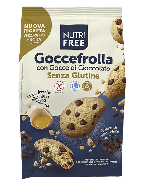 Gocce Biscuits aux pepites de chocolat sans gluten - Nutrifree - Senza G