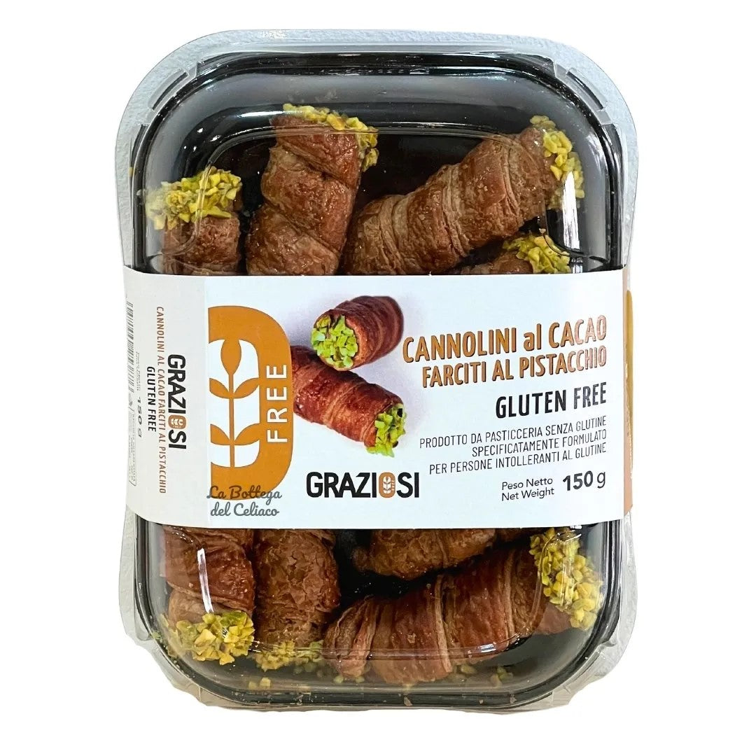 Cannolini a la Creme de Pistache sans gluten - Graziosi - Senza G