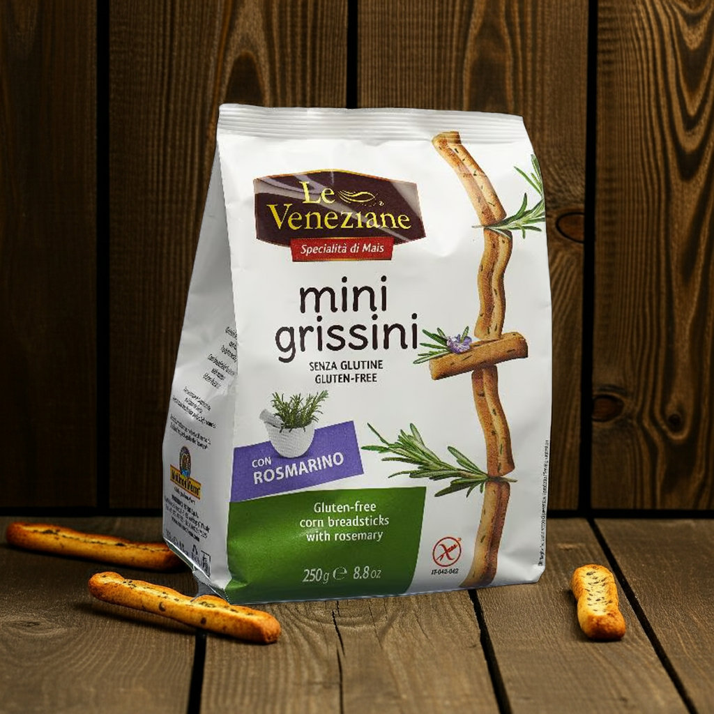 Le Veneziane - MIni Grissini con rosmarino sans gluten 250g - Senza G