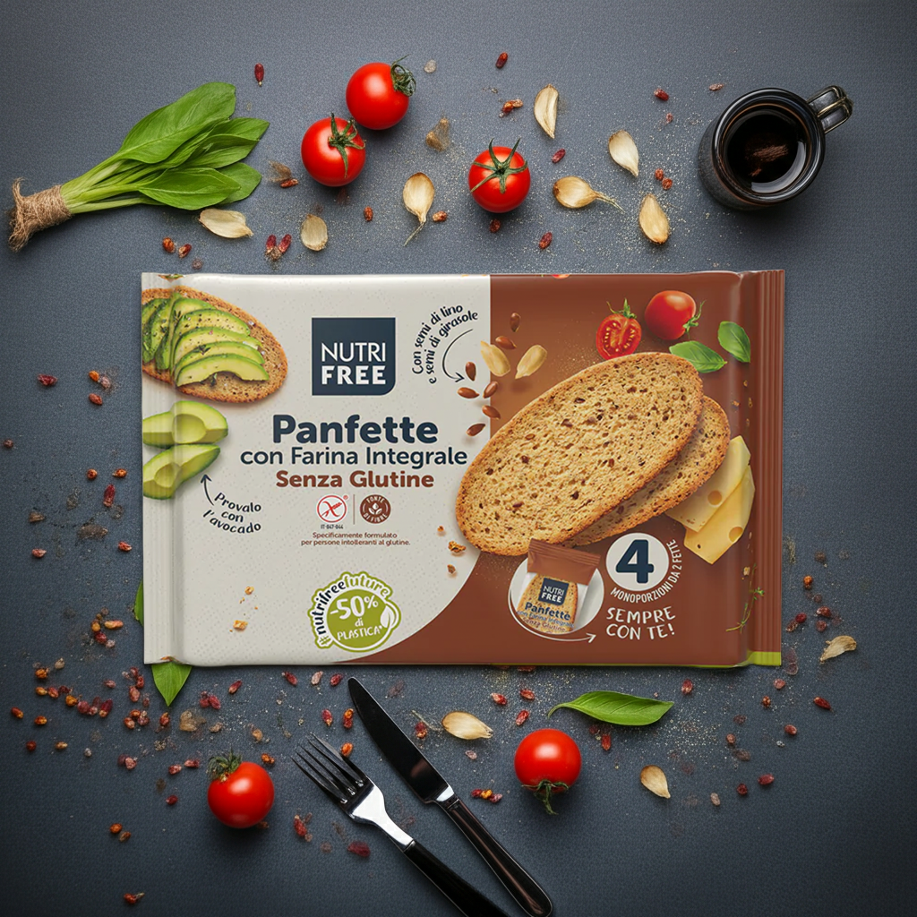 Panfette Integrale sans gluten 340 g (4 x 85 g) - Nutrifree - Senza G