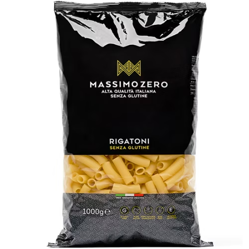 Pates sans gluten - Rigatoni 1000 g - Massimo Zero - Senza G