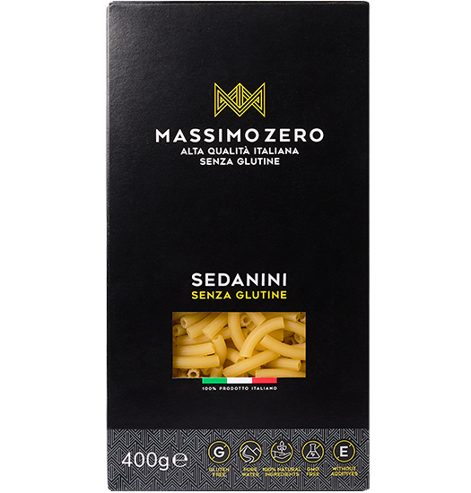 Pates sans gluten - Sedanini 400 g - Massimo Zero - Senza G