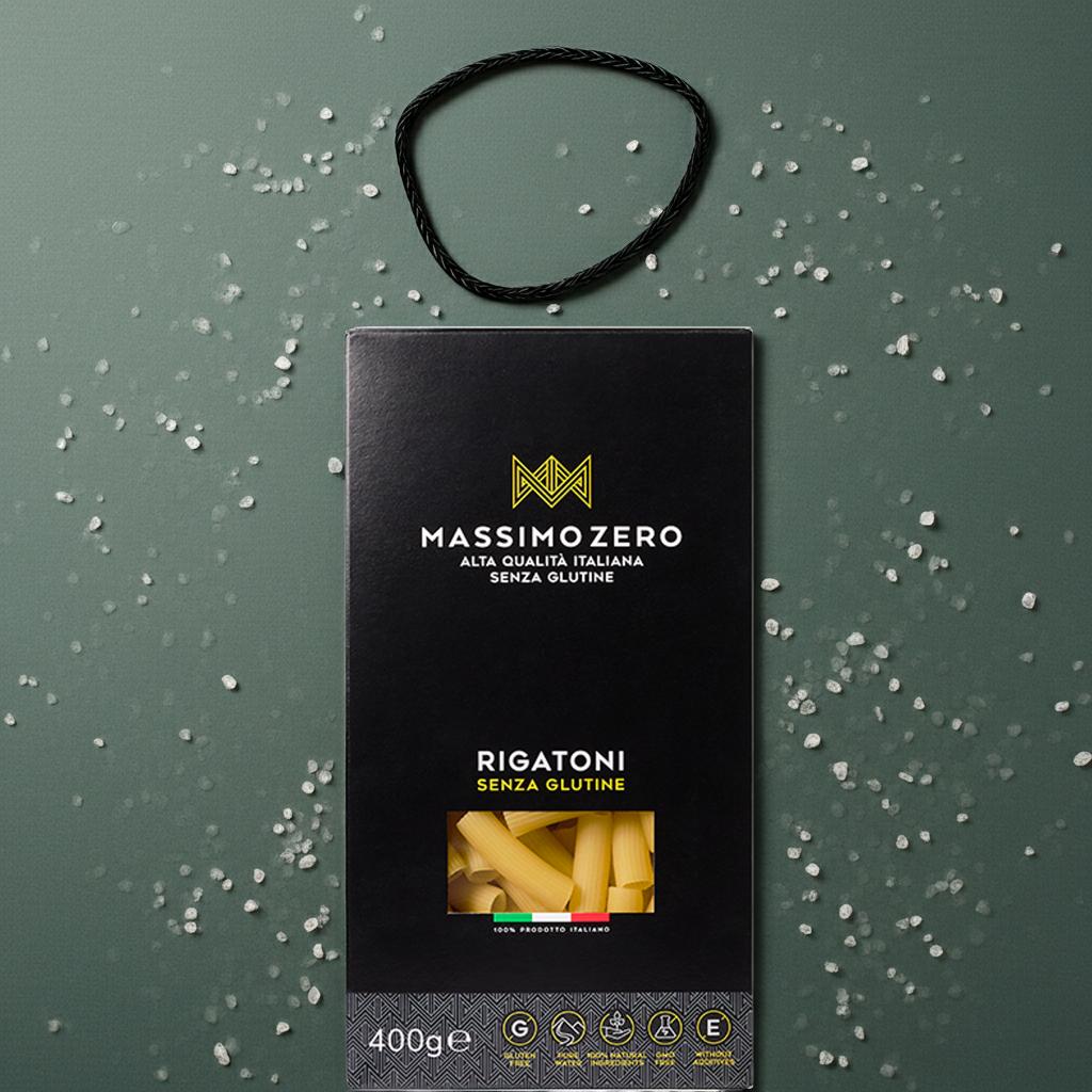 Pates sans gluten - Rigatoni 400 g - Massimo Zero - Senza G