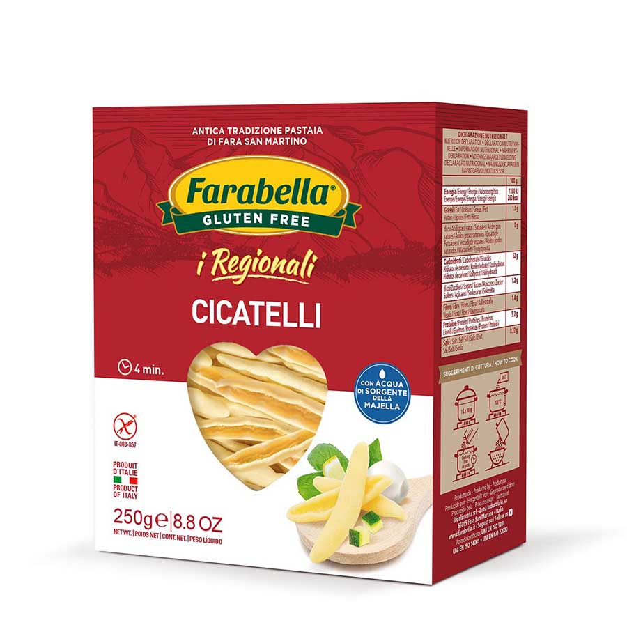 Pates sans gluten – Cicatelli 250g - Farabella - Senza G